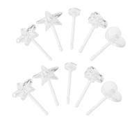 Homoyoyo 1 Ensemble Boucles d'oreilles invisibles transparentes piercing de retenue piercing d'oreille clair boucles d'oreilles claires protège-oreilles percées résine