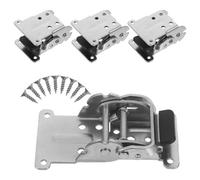 Homoyoyo 1 Ensemble Charnière Pliante Support De Charnière De Meubles Support Pour Pieds De Table Pliante À Ressort Silver 4 Pièces