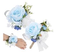 Homoyoyo 1 Ensemble Costume Rose tourbillon de poignet bracelets de corsage de poignet bracelets corsages bal de poignet artificiel corsage artificiel fleur de corsage fleur de soie