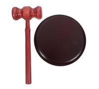 Homoyoyo 1 Ensemble Ensemble de Base du Marteau du Juge maillets Marteau pour Juge Accessoire de Marteau de Juge Marteau de Cour Marteau des juges Marteau de Vente aux enchères Bois Café