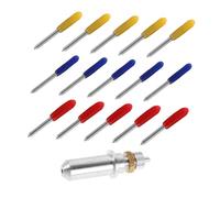 Homoyoyo 1 Ensemble Lames de Rechange pour Cutter Vinyle Mini Outil de Découpe Multifonctionnel avec Accessoires Complètes pour Tâches de Gravure Découpe
