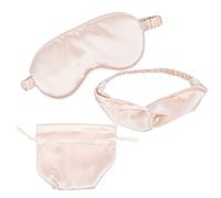 Homoyoyo 1 ensemble Masque de Sommeil Soie avec Bandeau et de Rangement Ensemble pour Confort Optimal Lors de Vos Voyages Maison