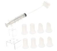 Homoyoyo 1 Ensemble Moule à Diy Silicone avec Support Kit de Fabrication pour Filles Comprendant Embouts Forme de Bec Forme de Cœur Support Trou et à Quatre