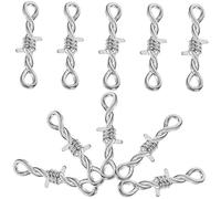 Homoyoyo 1 Jeu Connecteurs De Collier Alliage Pour Diy Fermoirs Pratiques Pour Bijoux Bracelets Et Colliers Accessoires De Mode Élégants 10 Pièces