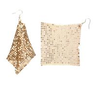 Homoyoyo 1 Paire Boucles d'oreilles à franges en métal d'oreilles femme earrings for women boucle d'oreille longues boucles d'oreilles boucles d'oreilles filles alliage Golden