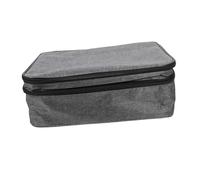 Homoyoyo 1 Pc Porte-Documents Capacité Jeu Serrure De Certificat Portable Bacs De Rangement Transparents avec Couvercles Poubelle Porte-Documents Sécurisé Tissu Cationique Grey