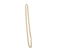 Homoyoyo 1 Pièce Bijoux De Cou Léger Chaîne De Mode Collier Exagéré Chaîne Rétro Décor De Cou Actuel Accessoires Hip-hop Chaîne Créative Collier à Double Boucle Golden Acier Au Titane