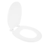 Homoyoyo 1 pièce Couvre Siège de Toilette Accessoire de Salle de Bain Durable Confortable et Facile à Installer Couvercle de Toilette Uo Blanc