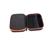 Homoyoyo 1 pièce Étui de Rangement pour Huiles Essentielles Slots Sac de Transport Eva Protection Rigide Orange
