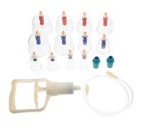 Homoyoyo 1 Set Outil de Ventouses Plastique Thérapie par Ventouses Relaxe les Muscles Résistant Auto-massages à Domicile Adapté aux Seniors