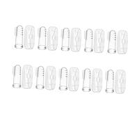 Homoyoyo 10 ensembles Brosse à Dents pour Garçon Fille Silicone Ensemble de Brosses à Dents pour Doigts avec Boîte Transparente Outil de Nettoyage Doux pour Gencives et Hygiène Buccale des