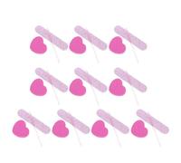 Homoyoyo 10 ensembles Lot Outils Manucure avec Éponges Tampons Limes à Ongles Blocs Polissoirs Forme Cœur pour Polissage Précis et Sûr