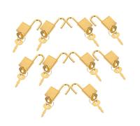 Homoyoyo 10 Ensembles Mini Padlocks With Matching Keys Vintage Padlock For Storage Boxes Diary Treasure Chests Luggage And Jewelry Cases Small Retro Locks For Travel And Home Use