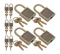Homoyoyo 10 Ensembles Small Metal Padlocks With Vintage Keys Pirate Treasure Chest Locks For Halloween Party Favors DIY Crafts And Role-playing Games
