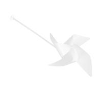 Homoyoyo 10 Ensembles Windmill Craft Kit with Suction Cup Sticks for Outdoor Garden Decoration and Children's DIY Play Plastic Pinwheel Spinners for Photography Props and Patio Use