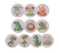 Homoyoyo 10 feuilles Autocollants Apprentissage Propreté Sensibles Chaleur pour Garçon Fille Stickers Changeant de Couleur avec Motifs Animaux Lot pour Siège de Pot Garçons et Filles