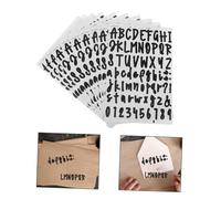 Homoyoyo 10 feuilles Autocollants Lettres et Chiffres Vinyle Auto Adhésifs Étiquettes Multi Usage pour Boîte Aux Lettres Fenêtre Voiture et Signalisation Maison