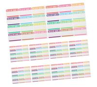 Homoyoyo 10 feuilles Étiquettes Prénom Autocollantes Imperméables Petits Stickers Classificateurs pour Organisation Maison Étiquettes Vierge Faciles à Coller et Décoller pour Bocaux et