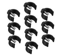 Homoyoyo 10 pièces Accessoires pour Canne de Marche C-shape Goupille Verrouillage Pinces Antidérapantes Plastique et Acier Lot pour Béquilles et Déambulateurs Maintien Sécurisé pour