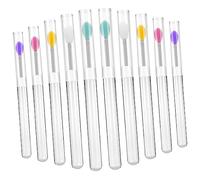 Homoyoyo 10 pièces Applicateurs de à Silicone Réutilisables Kit Couvercles Outils Multifonctionnels pour Gloss et Maquillage