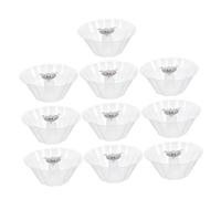 Homoyoyo 10 Pièces Bac à Huile Rond pour Hotte de Cuisine Bac Collecteur Huile Plastique avec Surface de Collecte et Fixation à Trois Griffes Compatible avec Divers Modèles de Hotte pour