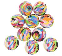 Homoyoyo 10 Pièces Balle de Golf D'extérieur Élastique en Eva pour Entraînement Précis et Solide, Balle Compacte pour École et Domicile, Améliore Distance et Précision au Swing