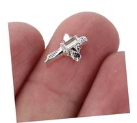 Homoyoyo 10 Pièces Bijoux Croix Nail Art Breloques Croix Pour Ongles Breloque à Ongles Croisés Croisés Cross
