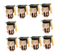 Homoyoyo 10 pièces Boîtes à Bonbons Chapeau Doctorat pour Fête Remise Diplôme Boîte Fille Décoration Gourmande pour Diplômée