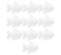 Homoyoyo 10 Pièces Boules de Mousse Blanches de Poisson Rouge pour Bricolage Diy, Sûres pour Garçon et Filles, Matériau Écume, pour Cultiver la Créativité