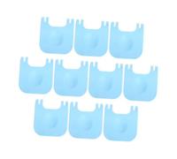 Homoyoyo 10 pièces Clips de Fixation pour Cage PP Connecteurs Renforcés DIY pour Cages à Lapins Hamsters et Poulaillers Couleur Bleu Ciel Facile à Installer et Sécuriser Les Panneaux