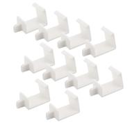 Homoyoyo 10 Pièces Clips de Séparation D'étagère à Grille en Plastique | Installation Facile, Réutilisables, Usage Polyvalent, pour Séparateurs de Rayonnage et Montage Discret