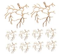 Homoyoyo 10 Pièces Coiffe En Épingle à Cheveux Casque Artistique Bijoux De Cheveux De Branche Parure De Cheveux Rustique Postiche De Charme Ornement De Cheveux De Mariée Doré Cuivre