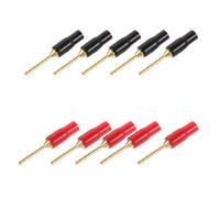 Homoyoyo 10 Pièces Connecteur Banane pour Câble Audio HiFi en Cuivre et PVC, Protège Les Courts-Circuits, pour Enceintes Complexes et Systèmes Home Cinéma