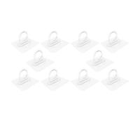 Homoyoyo 10 pièces Crochets Adhésifs sans Perçage Support Salle de Bain Multifonction Portants Muraux Charge Lourde pour Gel Bouteilles Accessoires Salle de Bain