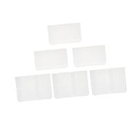 Homoyoyo 10 Pièces De Carte De Visite De Facture Notes A5 Fermeture Éclair Accessoire Pochettes pour Cartes De Visite Poches Porte-Billets Classeur à Glissière Lâche Clé Eva Blanche