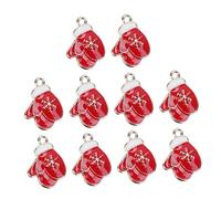 Homoyoyo 10 Pièces Décoration Suspendue Des En Charmes De Pendentif De Noël Nombre Breloques Pour La Fabrication De Bijoux Mignon Pendentifs De Charme De Noël