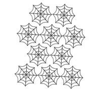 Homoyoyo 10 Pièces Décoration Toile Araignée Noire Plastique Ornement Suspendu pour Fête Halloween Décor Scène Effrayante Intérieur et Extérieur Accessoire et Réutilisable pour et Escape