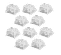 Homoyoyo 10 Pièces Dessus De Touche Transparent Touches Pbt Translucides Touche Translucide Blanc Touche du Joueur De Jeu Capuchon De Protection Clair Profil Vide Capuchon De Clavier Abdos