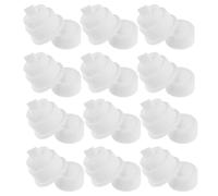 Homoyoyo 10 Pièces Distributeur Automatique de Dentifrice en Silicone Blanc Pompe sans Contact, Compatible Tubes Universels, Facile à Nettoyer pour Salle de Bain Familiale