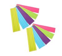Homoyoyo 10 Pièces Dry Erase Sentence Strips Non-magnetic Four-grid Three-line Colored Reusable Teaching Cards For Classroom And Office Use