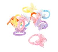 Homoyoyo 10 pièces Élastiques Cheveux Pailletés pour Filles Bandeaux Garçon Fille Décoratifs Accessoires Mignons pour Queue de Cheval et Chignons