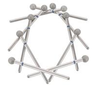 Homoyoyo 10 Pièces Forets à Ongles Carbure pour Cuticules Pointe de Polissage en Carbure Kit Professionnel Compatible avec Machines à Ongles pour Manucure Russe