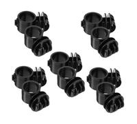 Homoyoyo 10 pièces Isolateurs pour Clôture Électrique Noir Supportant la Tension pour Système Agricole DIY Accessoires Durables pour Fil et Tendeur de Clôture