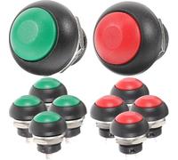 Homoyoyo 10 pièces Kit de Boutons Poussoirs de Sonnette Auto-réarmants Accessoires Étanches et Faciles à Installer pour Bureaux Écoles et Événements