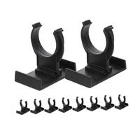 Homoyoyo 10 pièces Kit de Clips Meuble de Cuisine Noirs PP Épaissi Clips Réglables pour Plinthes et Socles Fixation Stable pour Armoires et Meubles avec Fonction de Nivellement
