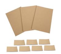 Homoyoyo 10 Pièces Kraft Paper Notepad Blank Copy Memo Book Portable Writing Pad For Office Accounting Meeting Notes And Travel