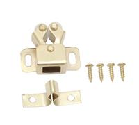 Homoyoyo 10 pièces Loquets à Ressort pour Portes Armoire Verrouillage par Poussée Cadenas à Billes pour Meubles et Placards Ajustable Couleur Dorée