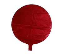 Homoyoyo 10 Pièces Lot de 10 Ballons Ronds en Aluminium Mylar 45 Cm Rouges Ballon Rond à L'hélium pour Décoration Anniversaire Mariage et Fêtes D'anniversaire Réutilisables
