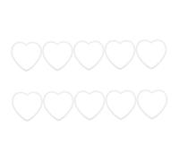 Homoyoyo 10 pièces Lot de Anneaux Cœur Plastique pour Macramé Cerceaux DIY Attrape-rêves Résistants et Décoratifs Accessoires Créatifs pour Loisirs Manuels