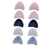 Homoyoyo 10 pièces Lot de Breloques DIY Oreilles de Chat Fourrure de Lapin Accessoires Légers et Doux pour Décoration Vêtements Garçon Fille Fabrication Bijoux et Serre-tête